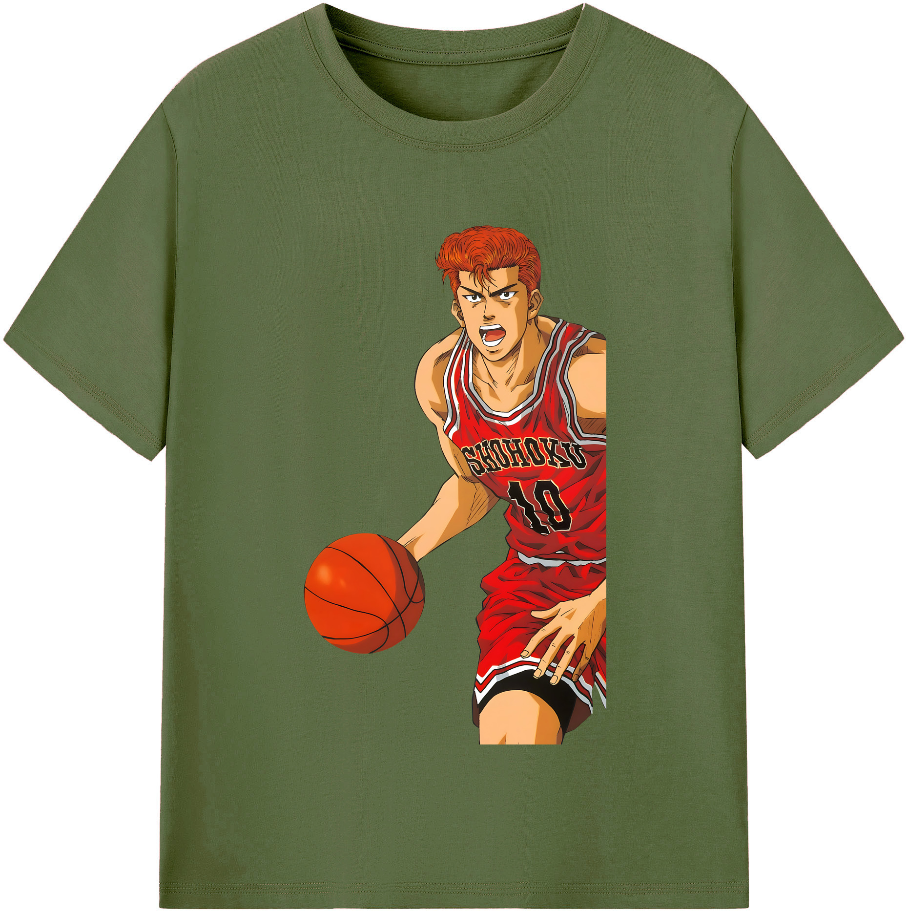 SLAM DUNK／スラムダンク 綿100％半袖Tシャツ（フロントプリント）